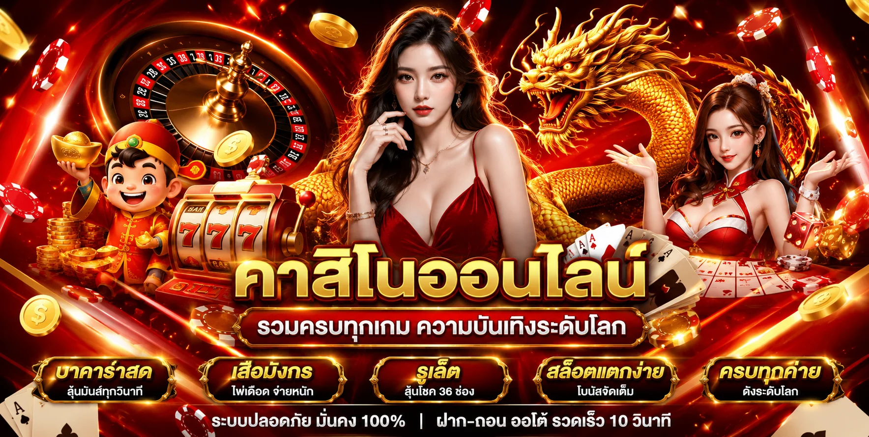 คาสิโนออนไลน์ KINGZLOT เล่นสดกับดีลเลอร์จริง